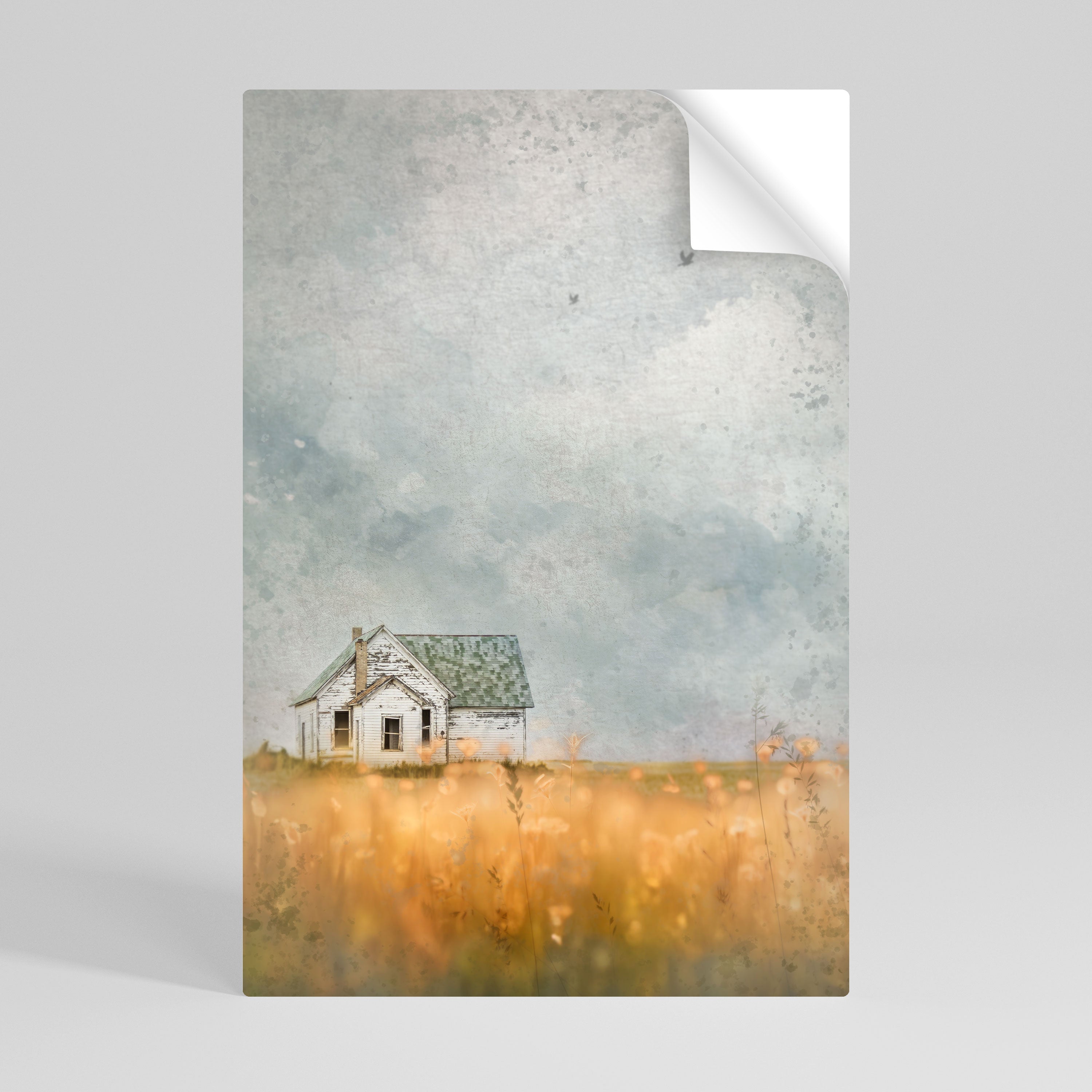FIELDS OF FADING LIGHT Poster Vertical Autocolante