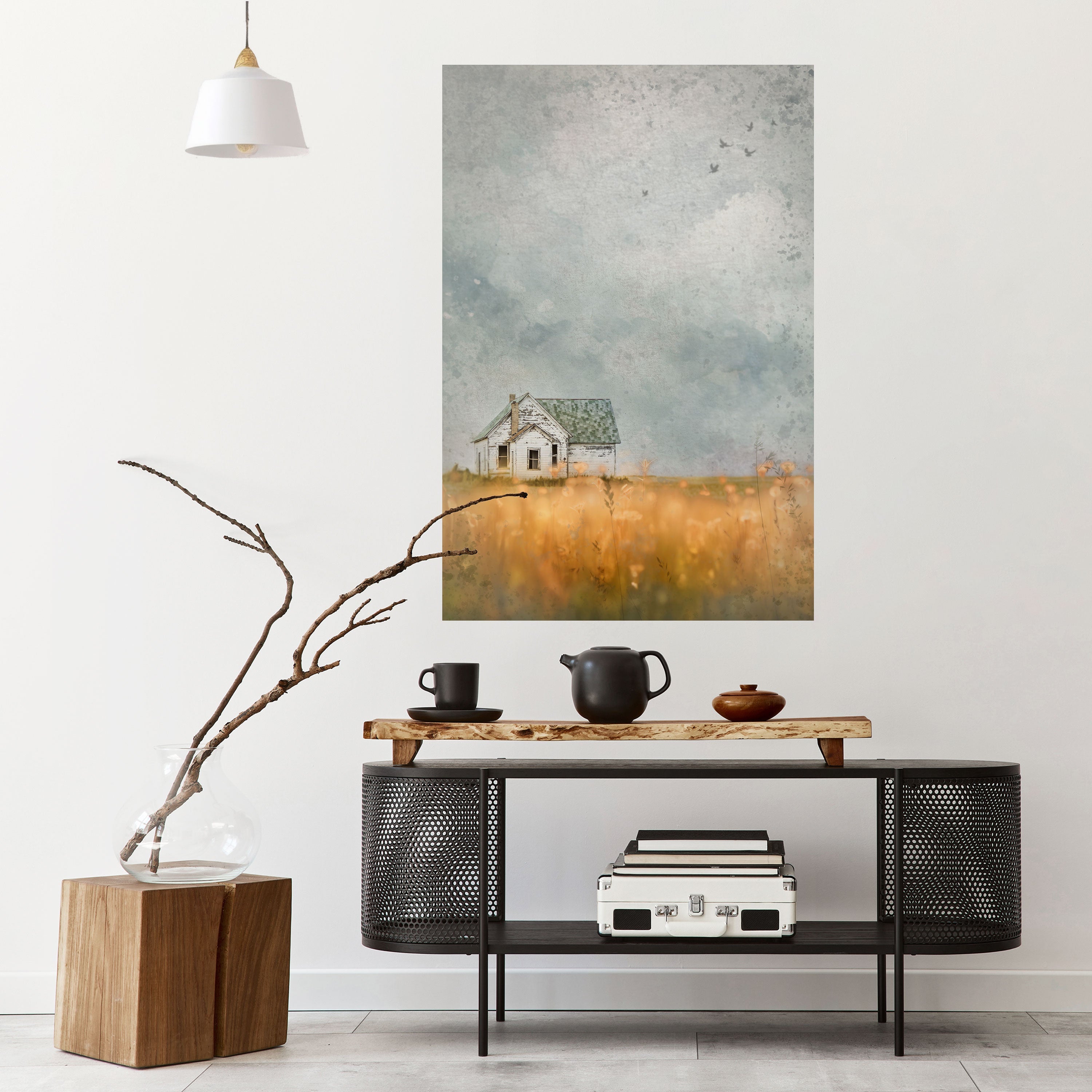 FIELDS OF FADING LIGHT Peel and Stick Vertical Poster