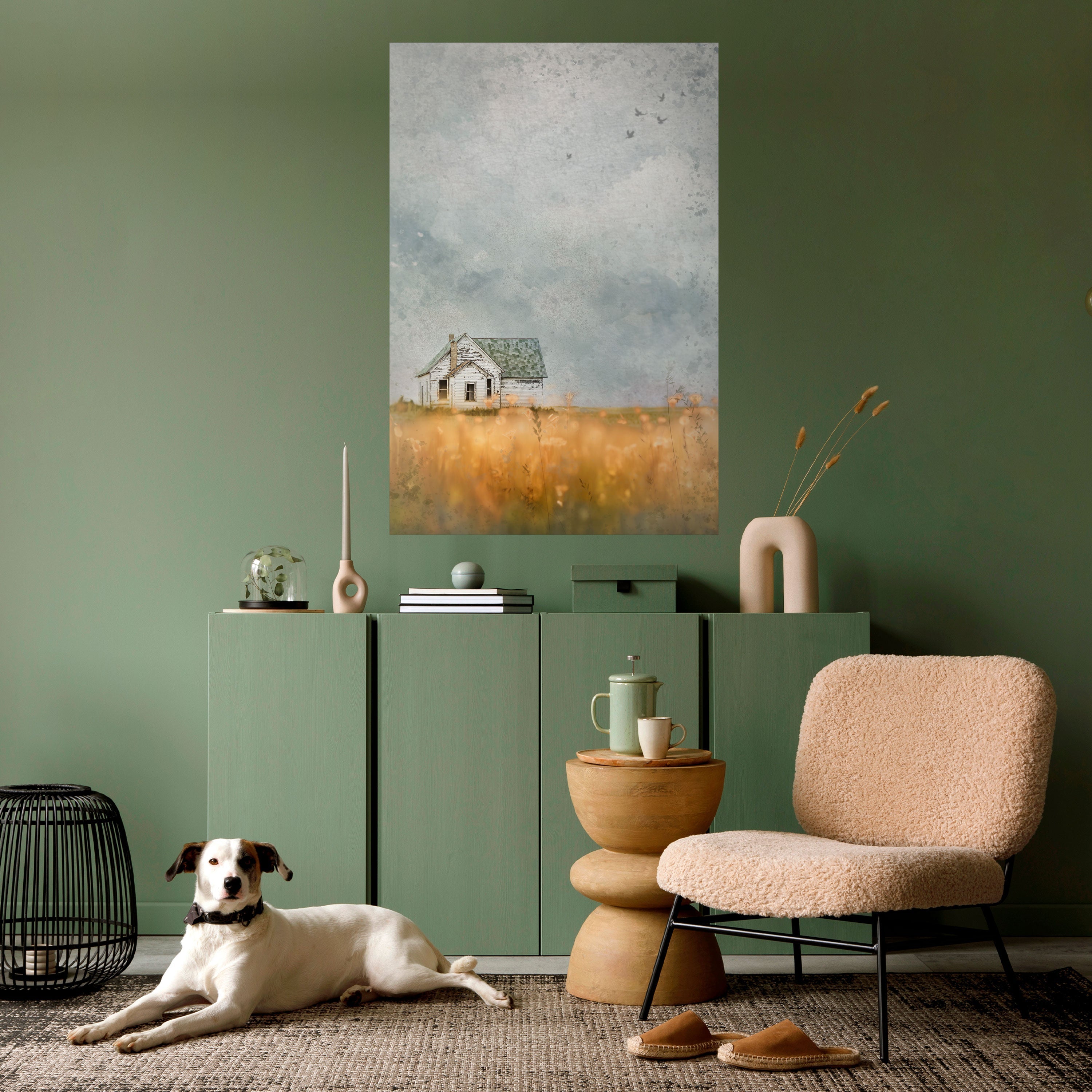 FIELDS OF FADING LIGHT Peel and Stick Vertical Poster