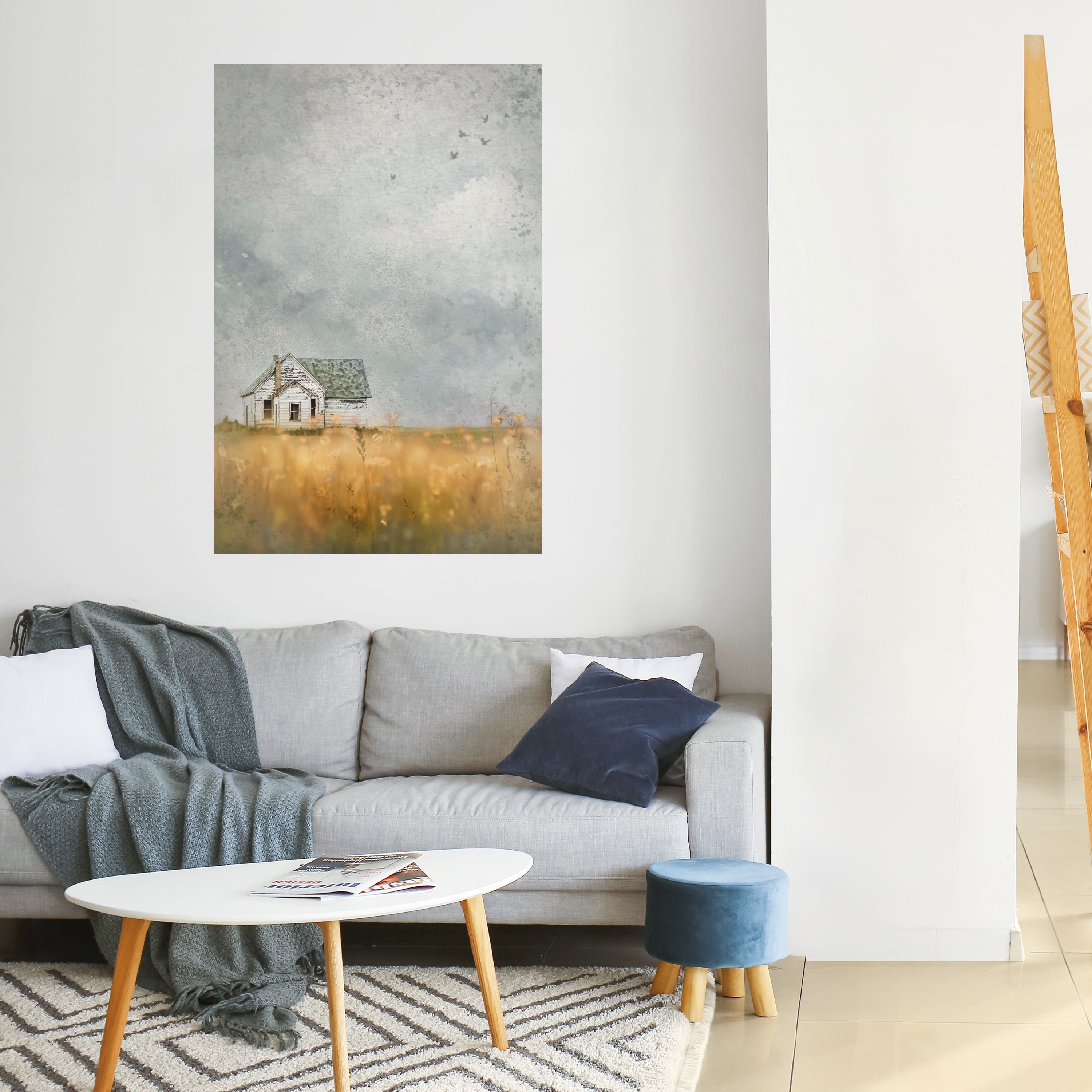 FIELDS OF FADING LIGHT Peel and Stick Vertical Poster