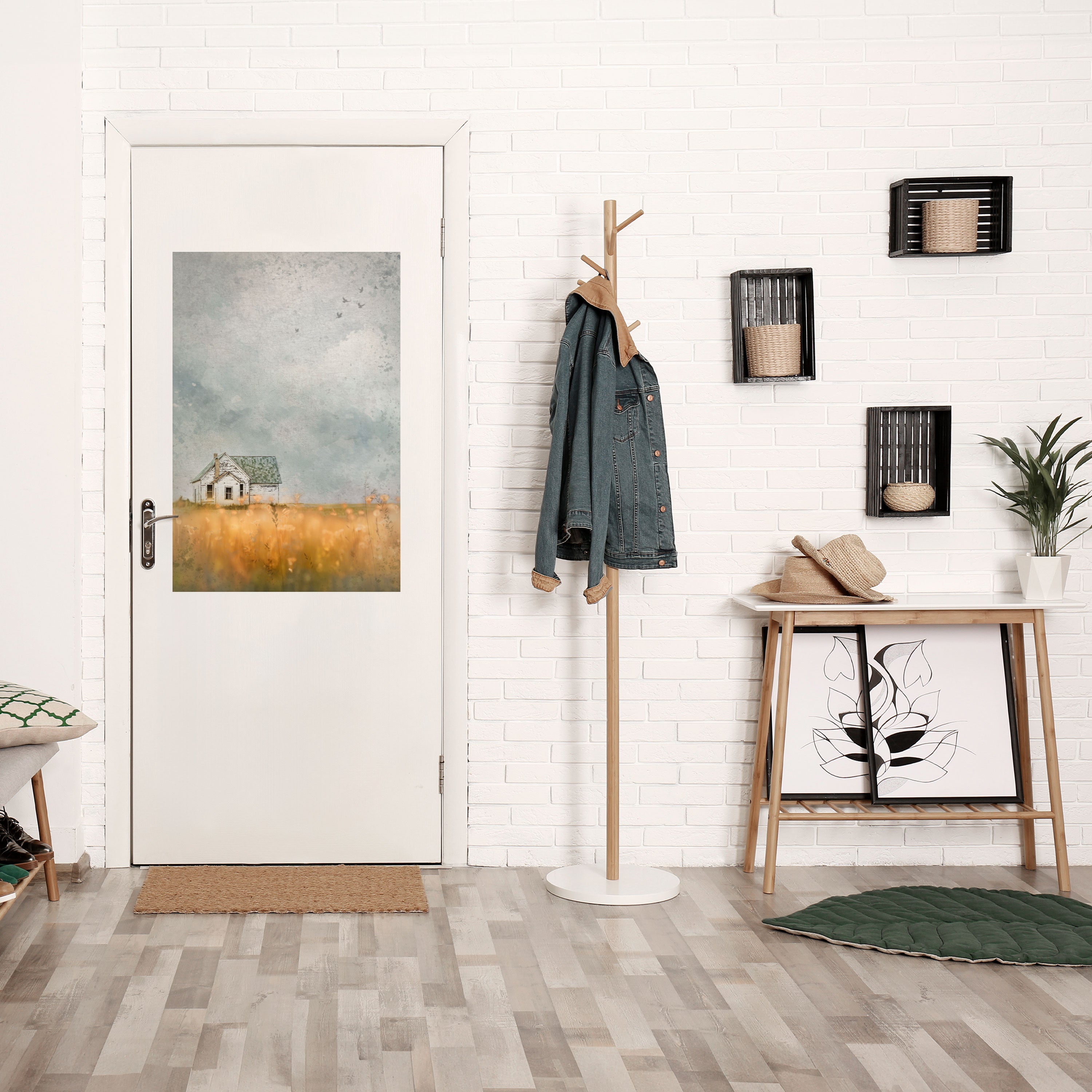 FIELDS OF FADING LIGHT Peel and Stick Vertical Poster