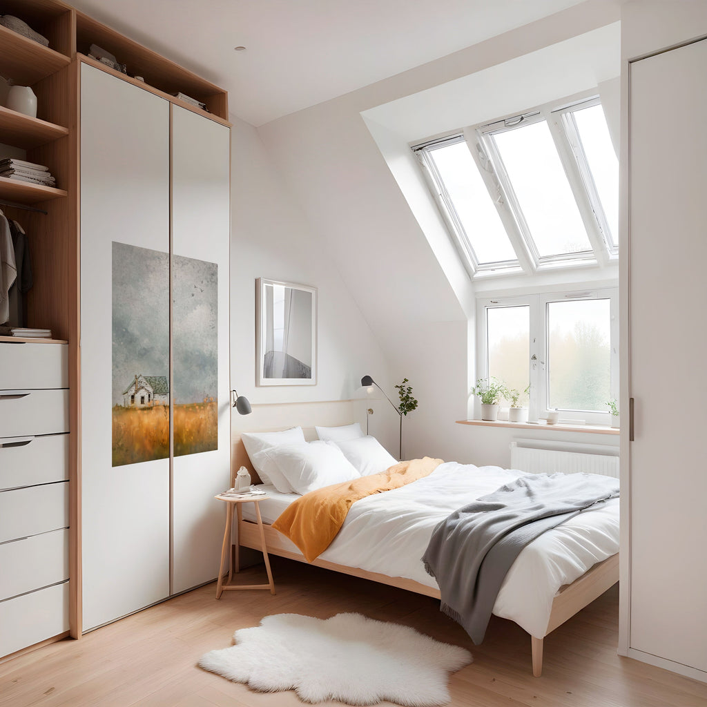 FIELDS OF FADING LIGHT Peel and Stick Vertical Poster