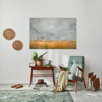 FIELDS OF FADING LIGHT Peel and Stick Horizontal Poster