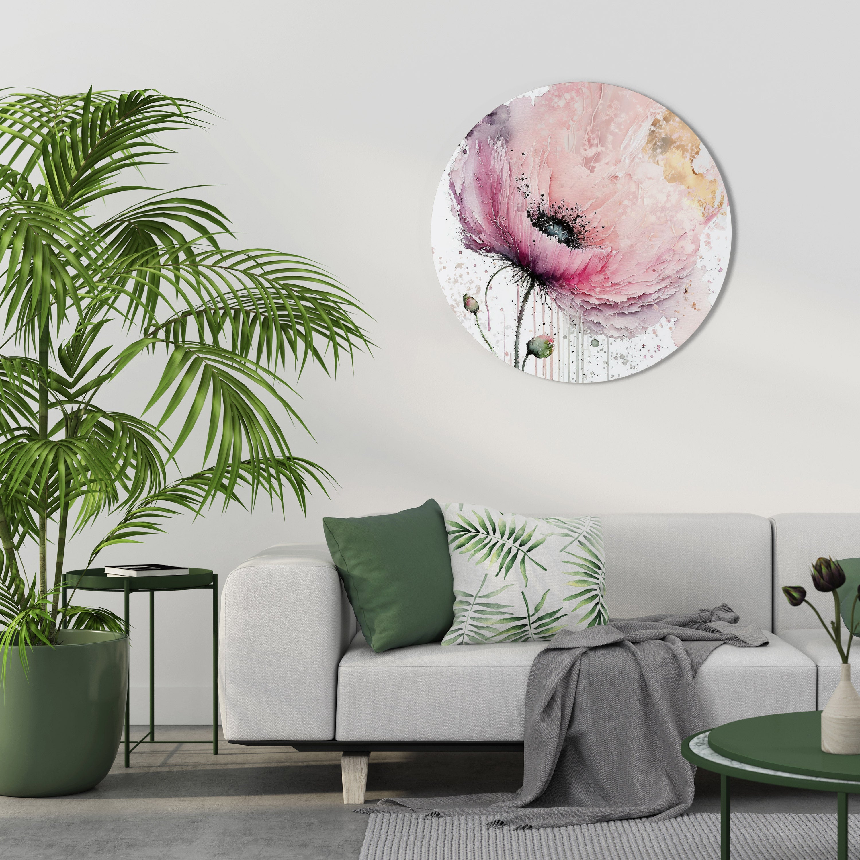 VIVID TRANQUILITY Round Wall Art