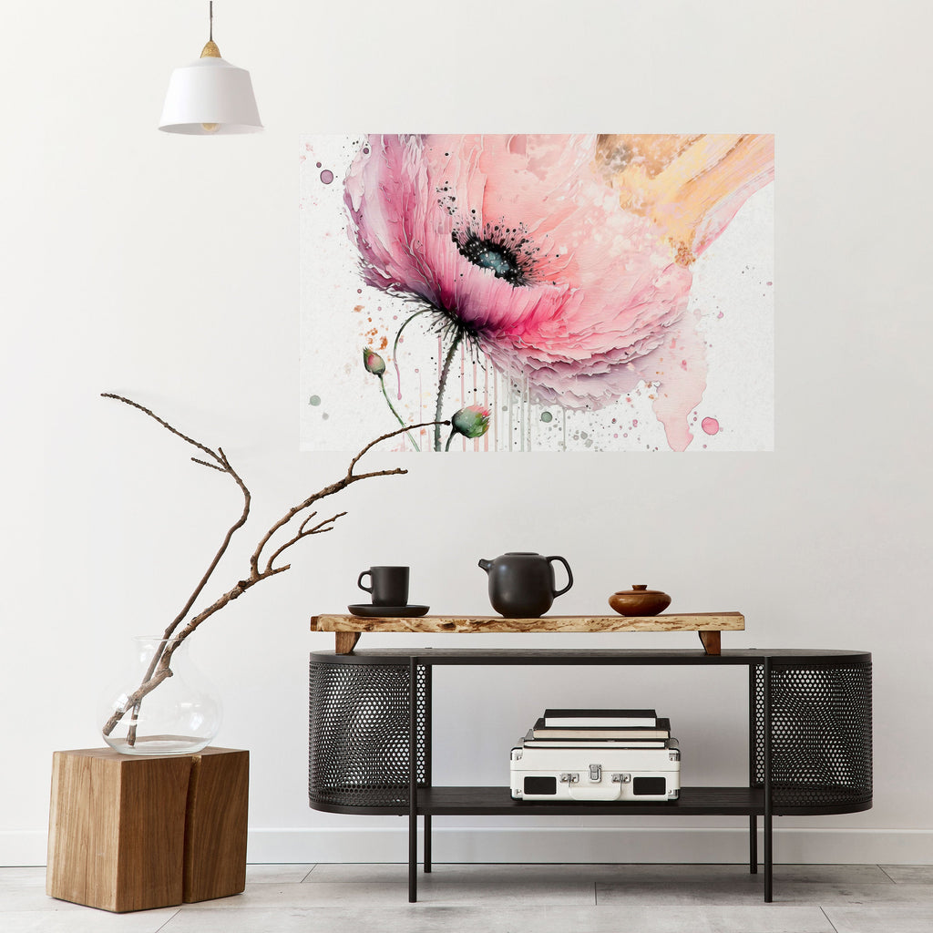 VIVID TRANQUILITY Peel and Stick Horizontal Poster