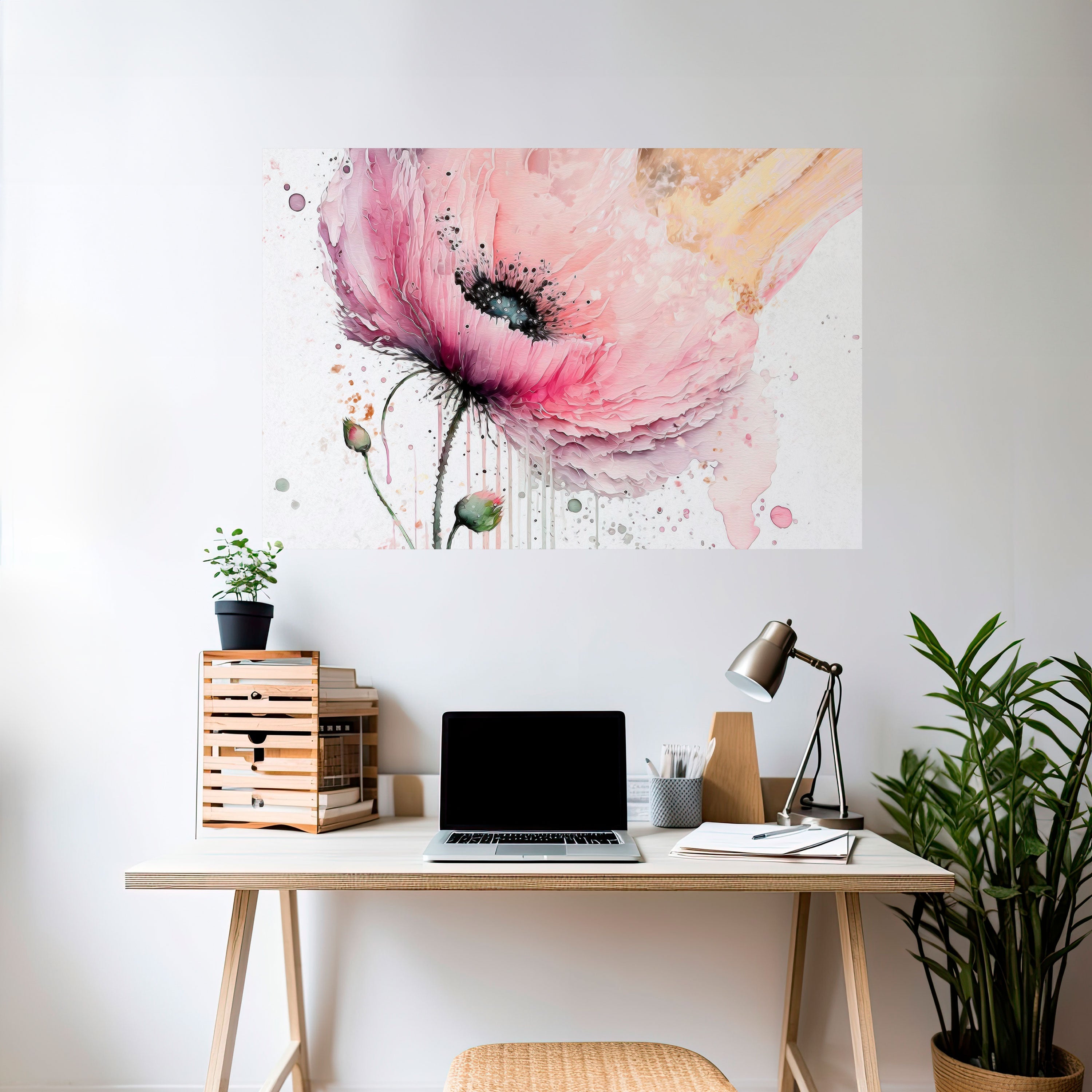 VIVID TRANQUILITY Peel and Stick Horizontal Poster