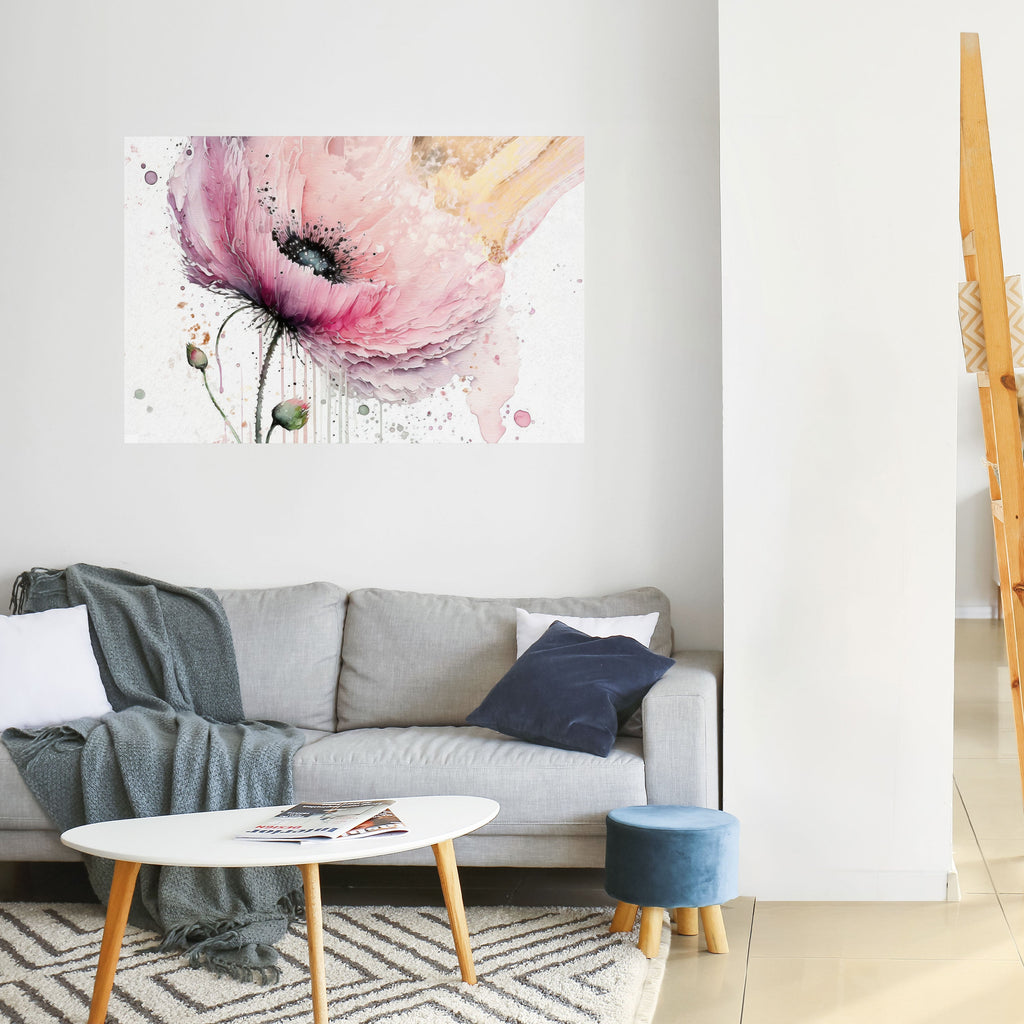 VIVID TRANQUILITY Peel and Stick Horizontal Poster