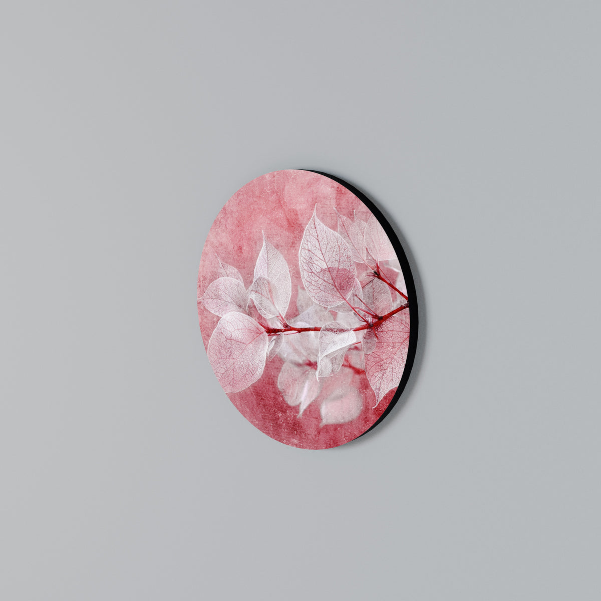 ETHERAL PETAL GLOW Arte de Parede Redonda