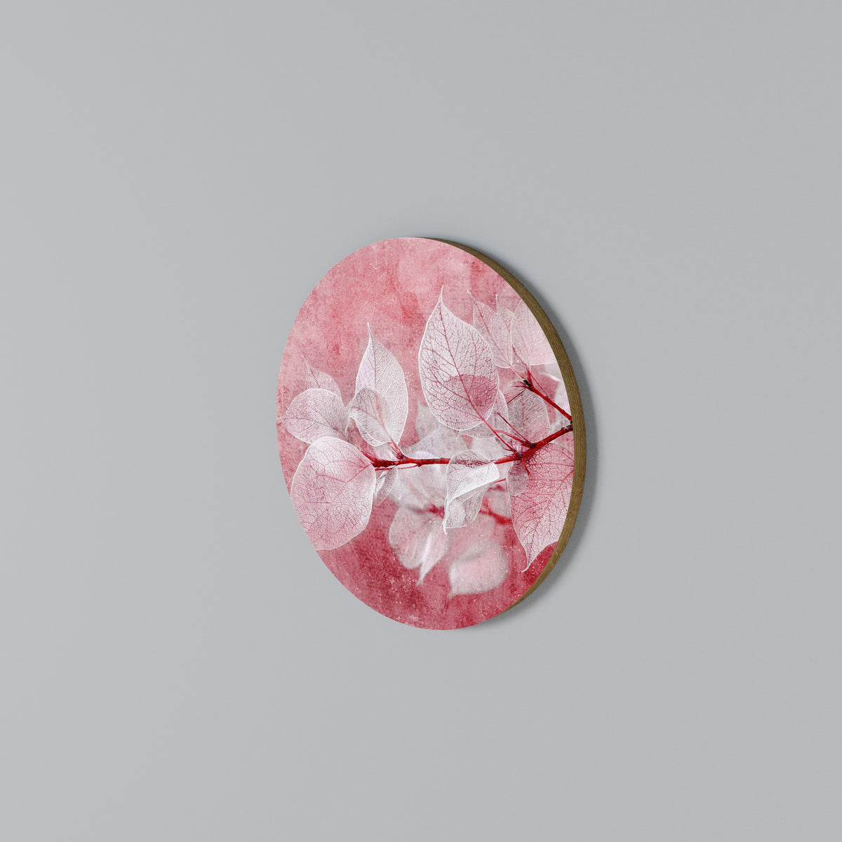 ETHERAL PETAL GLOW Arte de Parede Redonda