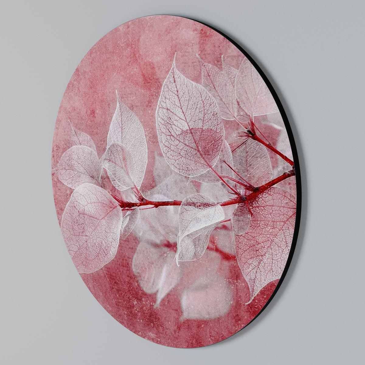 ETHERAL PETAL GLOW Arte de Parede Redonda