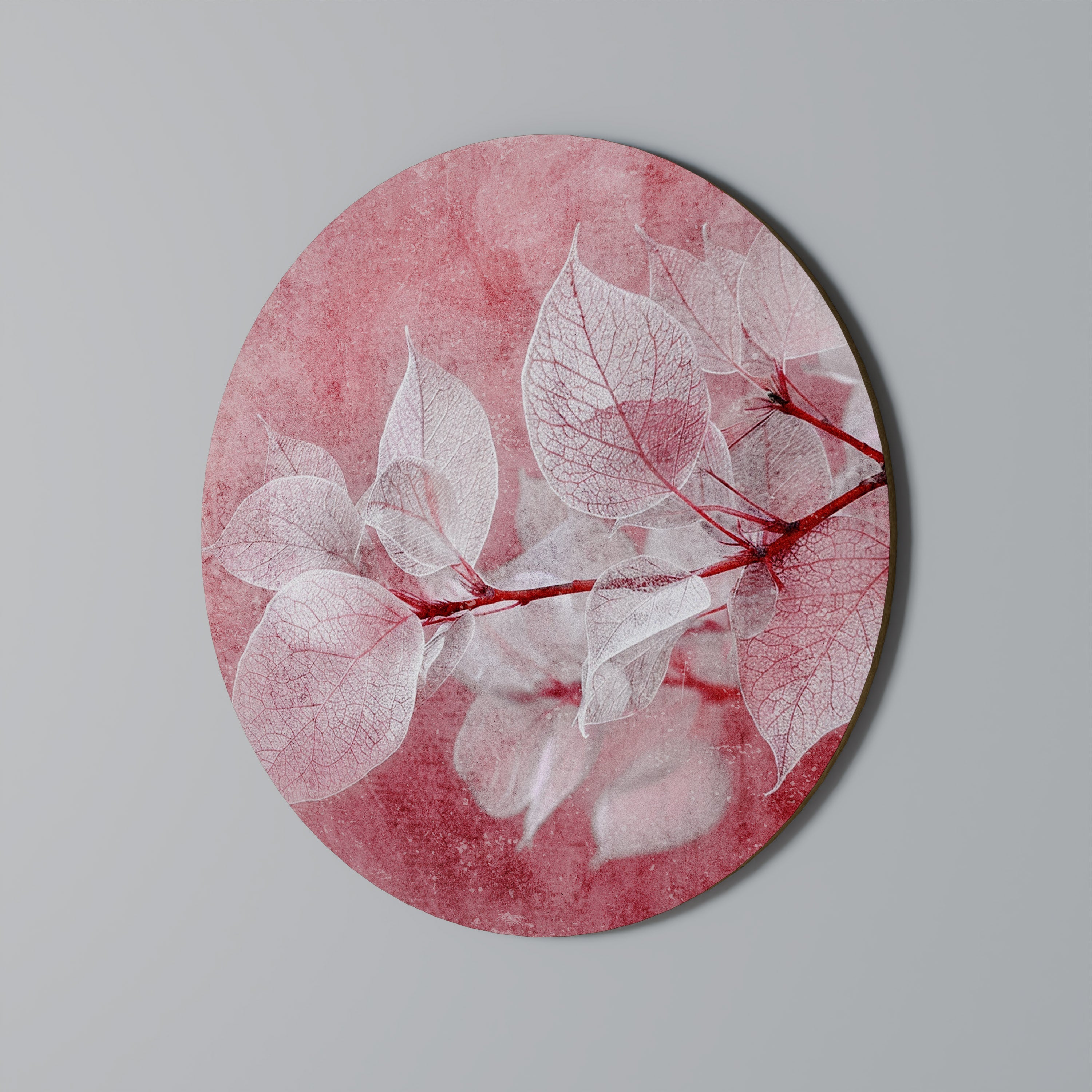 ETHERAL PETAL GLOW Quadro Redondo Decorativo