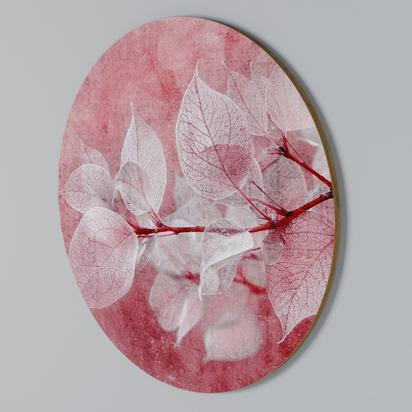 ETHERAL PETAL GLOW Arte de Parede Redonda