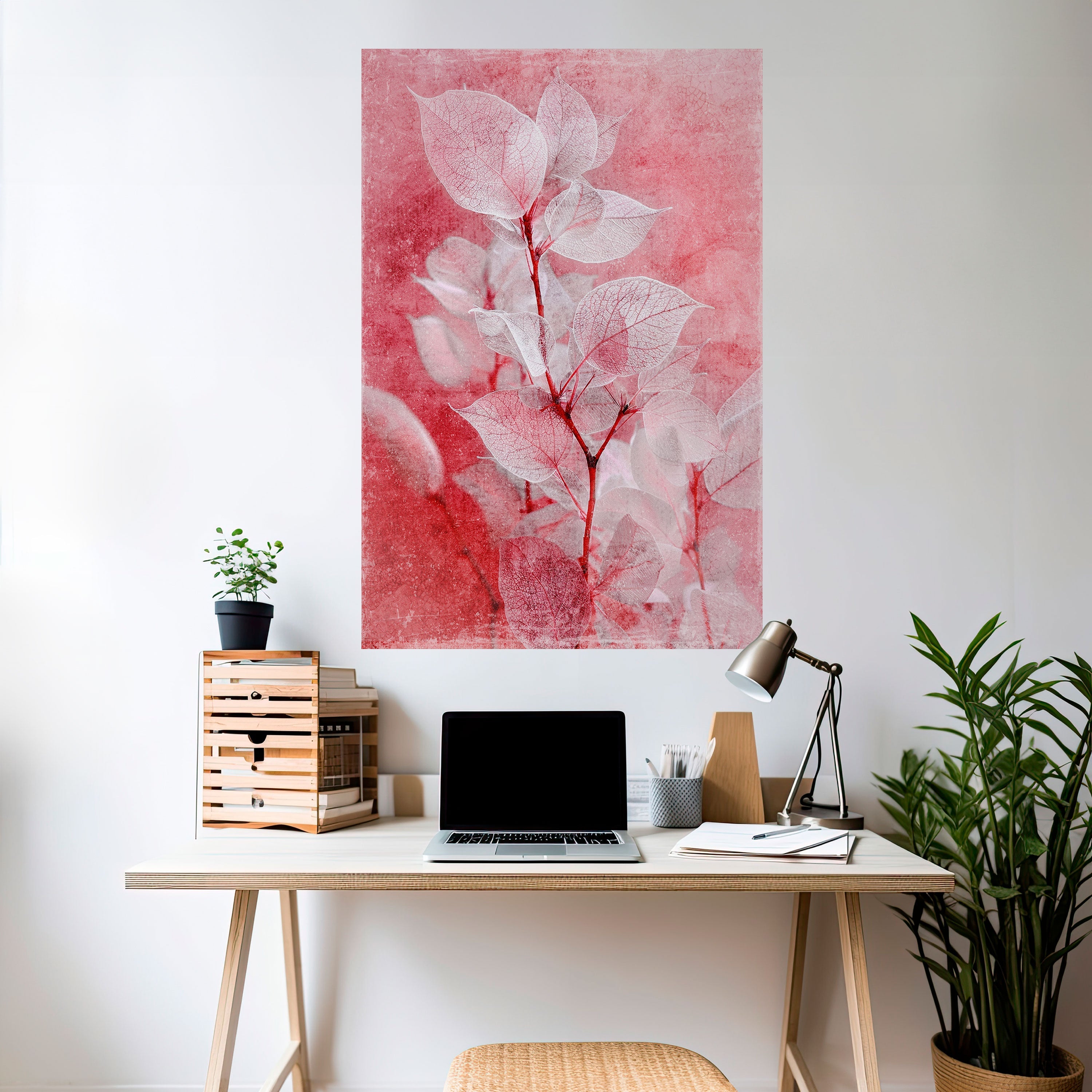 ETHERAL PETAL GLOW Poster Vertical Autocolante