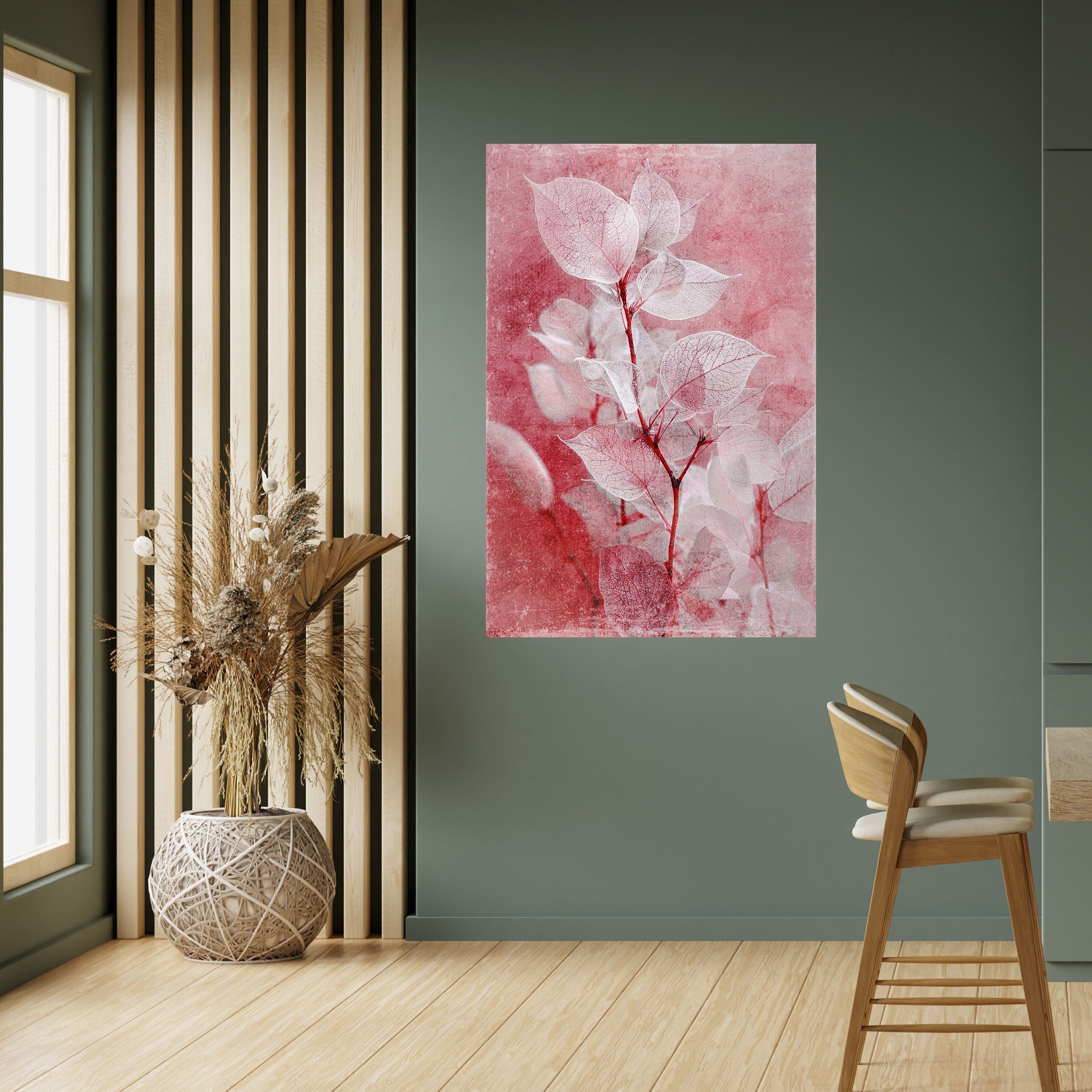 ETHERAL PETAL GLOW Poster Vertical Autocolante