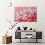 ETHERAL PETAL GLOW Peel and Stick Horizontal Poster
