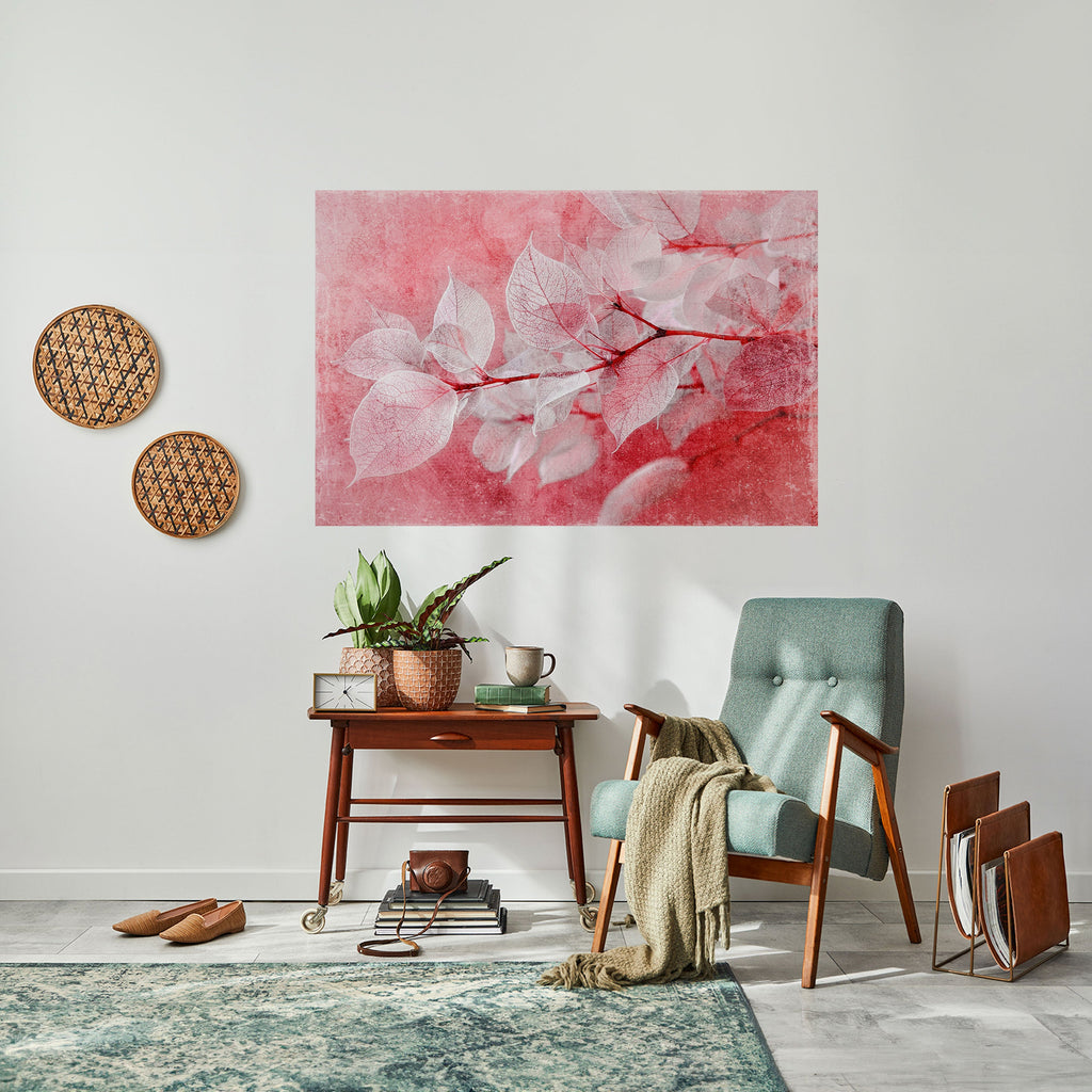 ETHERAL PETAL GLOW Peel and Stick Horizontal Poster