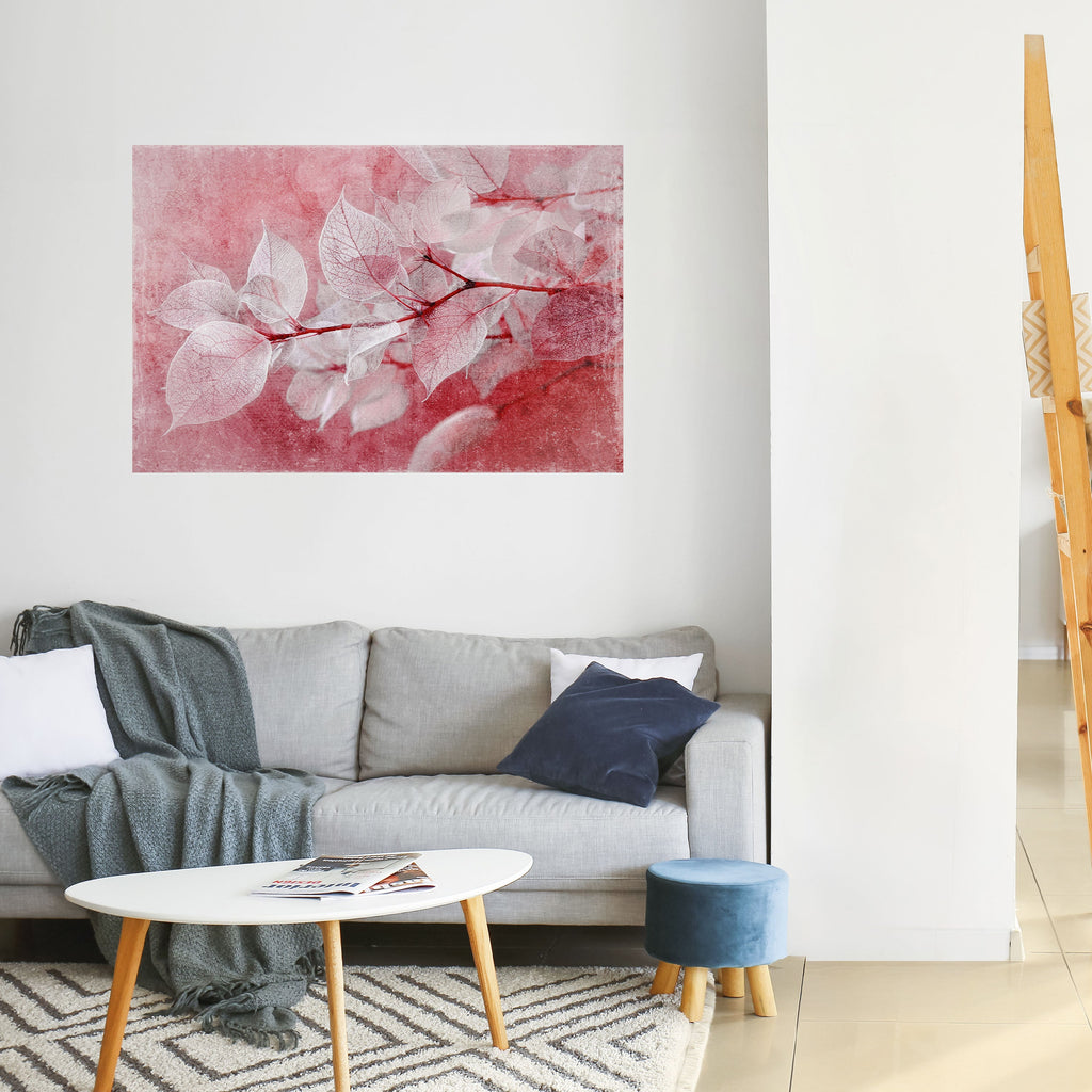 ETHERAL PETAL GLOW Peel and Stick Horizontal Poster