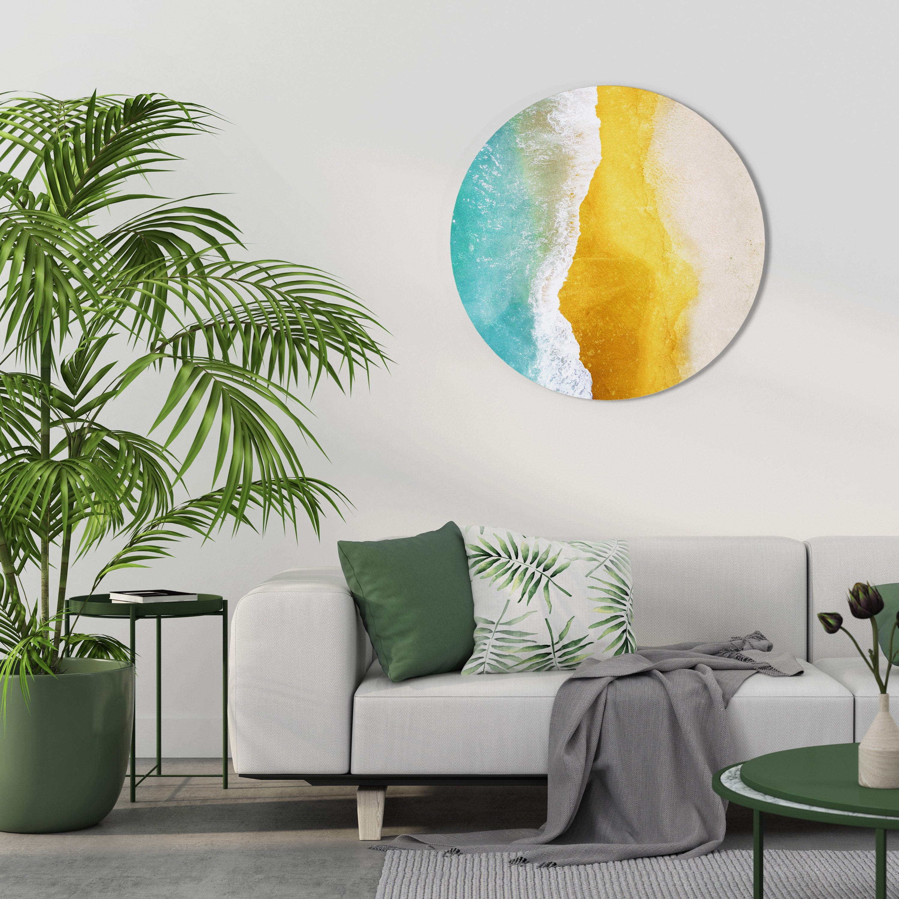 TRILOGY OF TIDES Round Wall Art