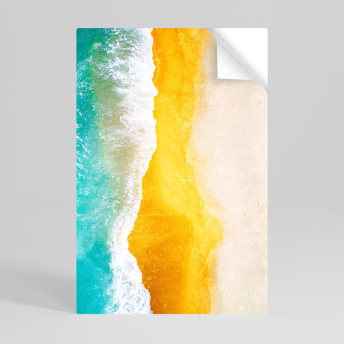 TRILOGY OF TIDES Peel and Stick Vertical Poster