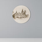 WHISPERS OF ARCHITECTURE Round Wall Art