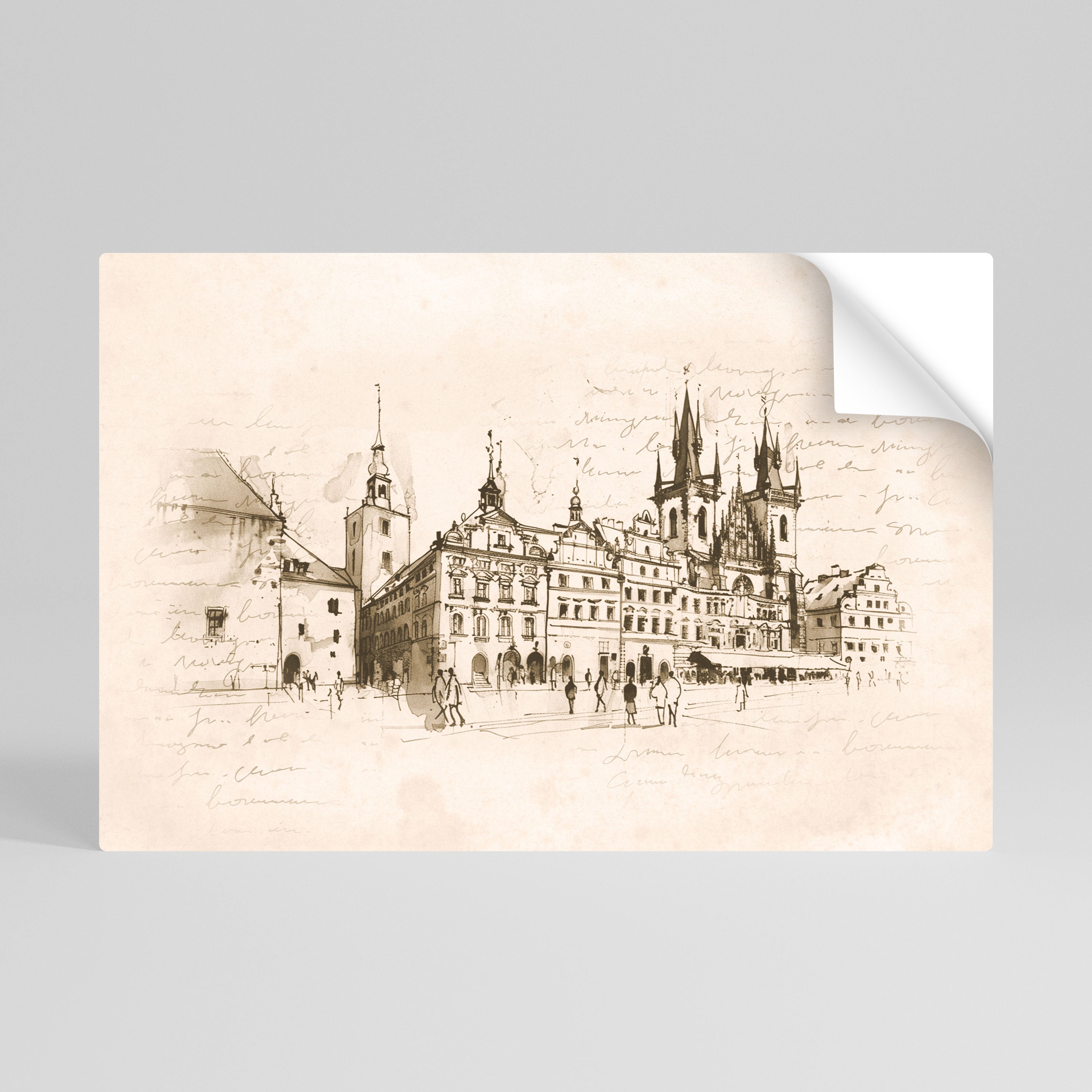 WHISPERS OF ARCHITECTURE Póster Autocolante Horizontal