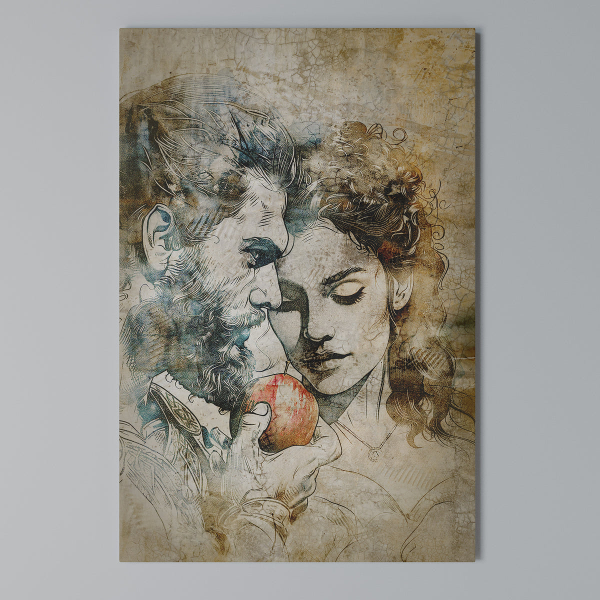 WHISPERS OF TEMPTATION Quadro em tela vertical
