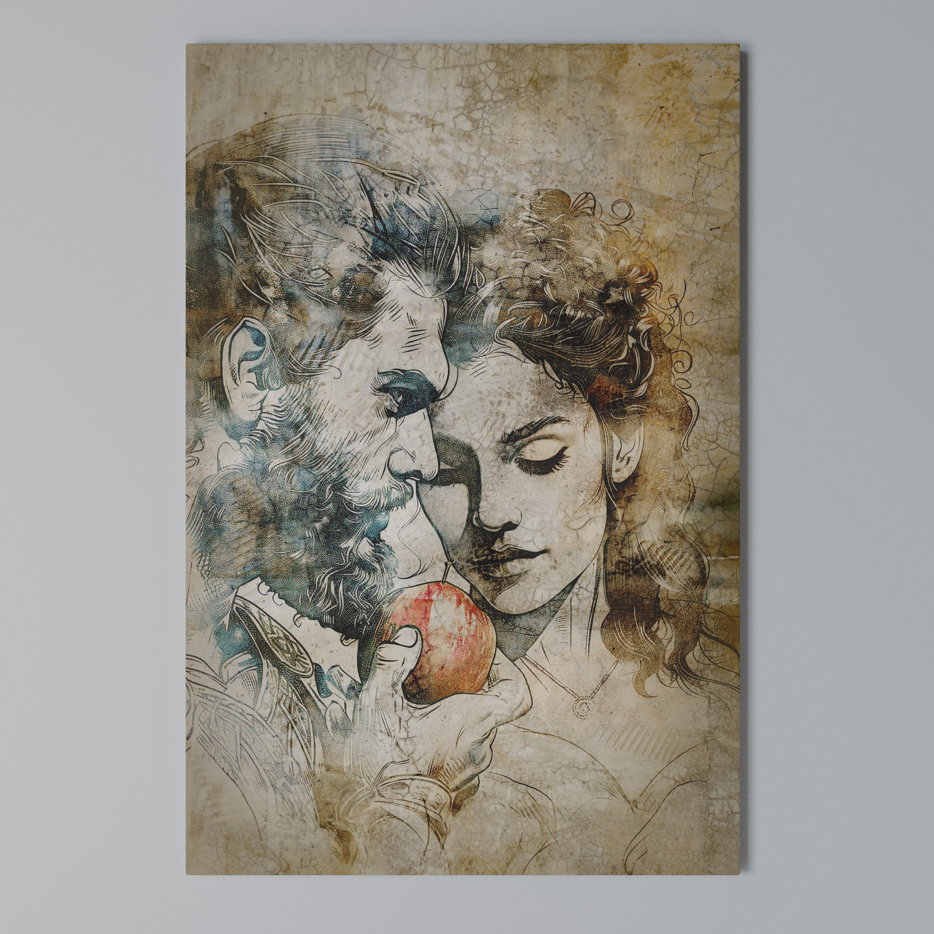 WHISPERS OF TEMPTATION Quadro em tela vertical