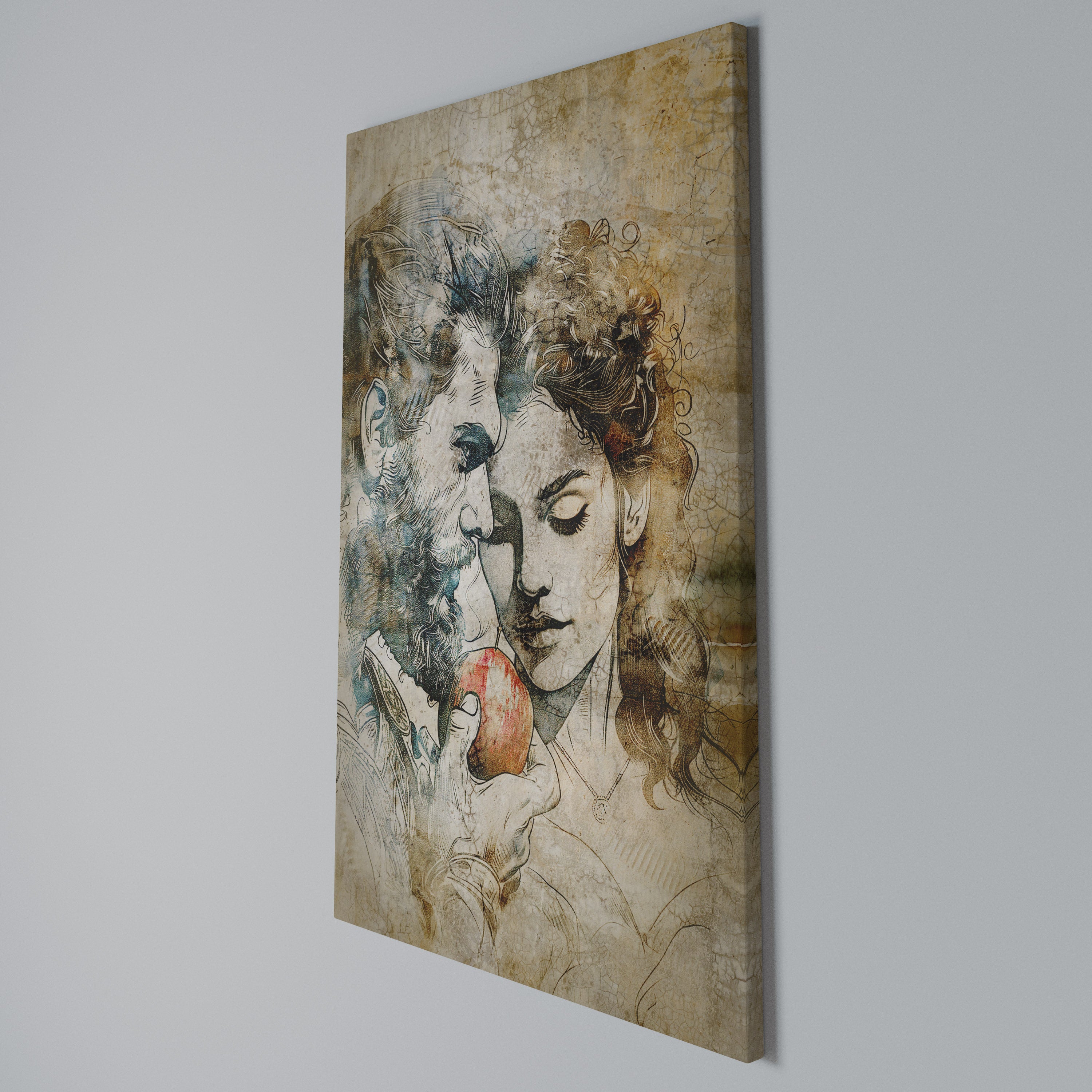 WHISPERS OF TEMPTATION Quadro em tela vertical