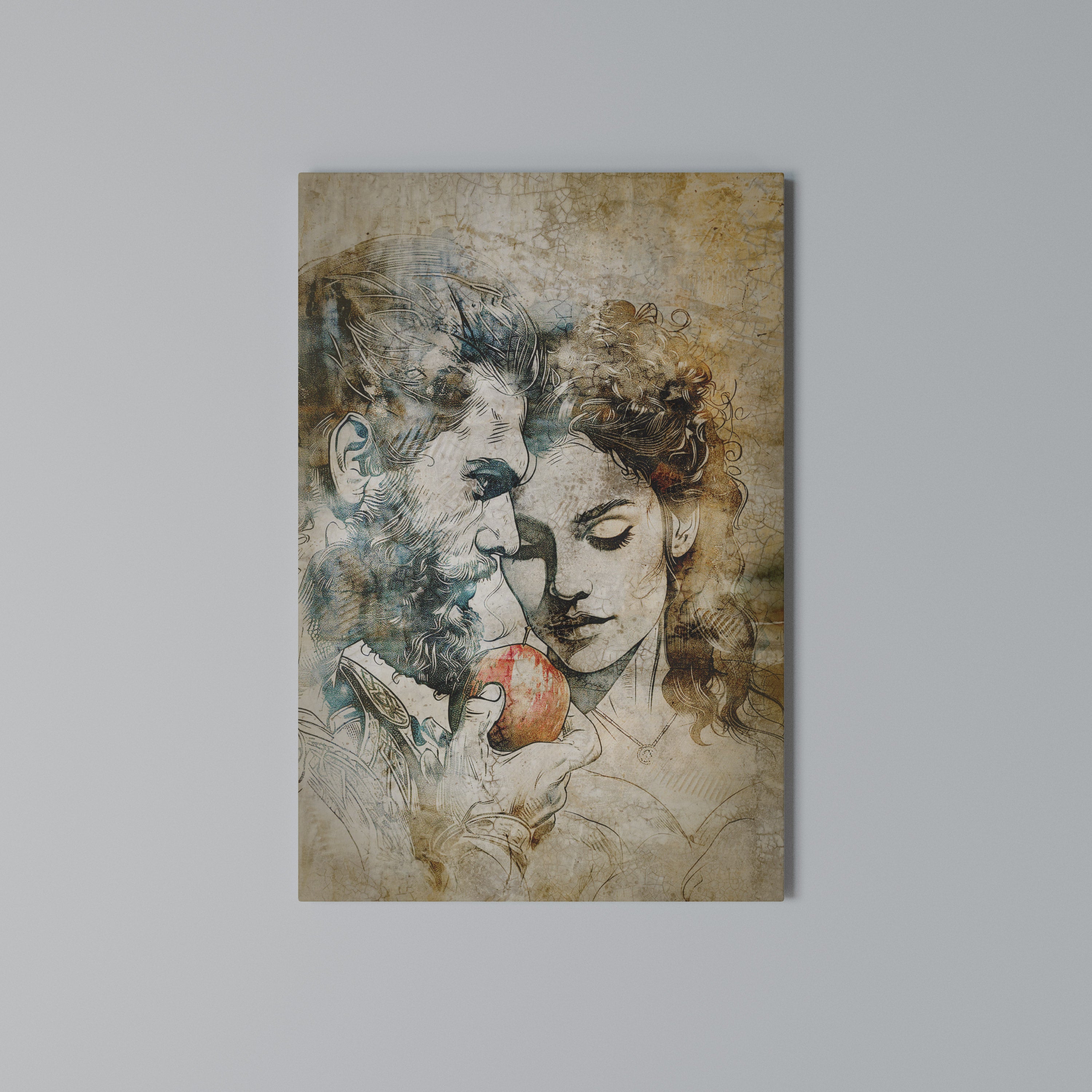 WHISPERS OF TEMPTATION Quadro em tela vertical