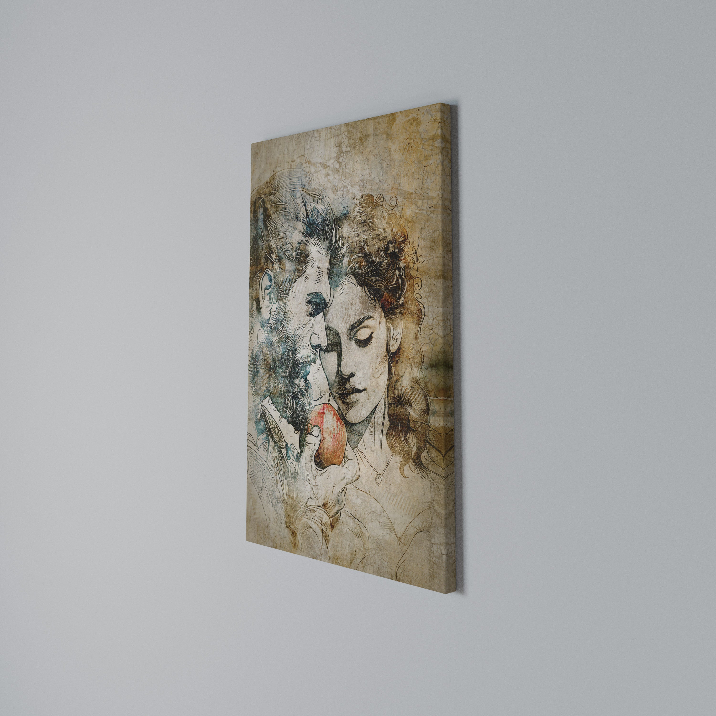 WHISPERS OF TEMPTATION Quadro em tela vertical