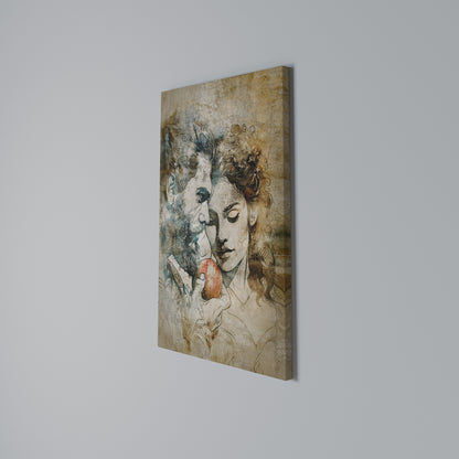 WHISPERS OF TEMPTATION Quadro em tela vertical