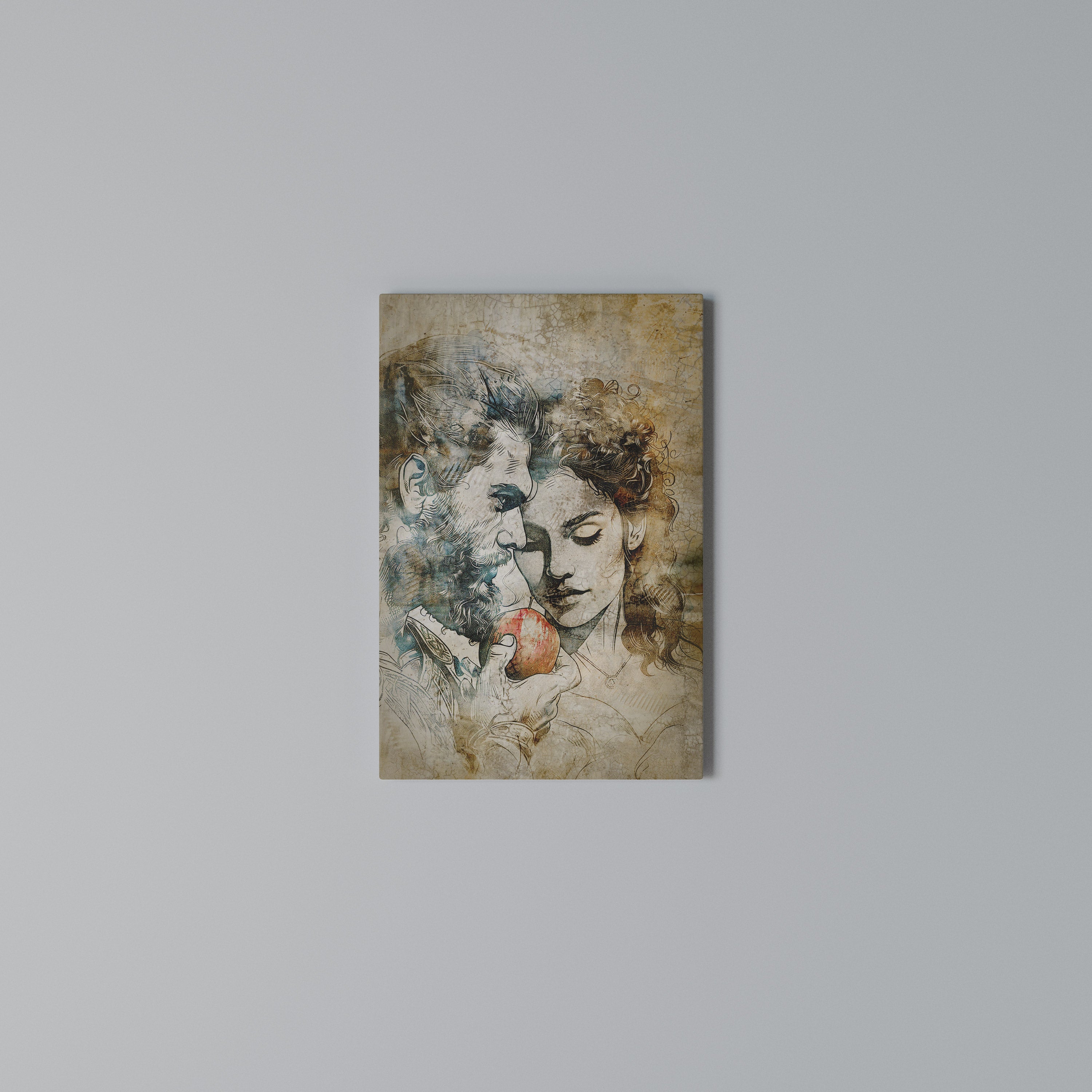 WHISPERS OF TEMPTATION Quadro em tela vertical