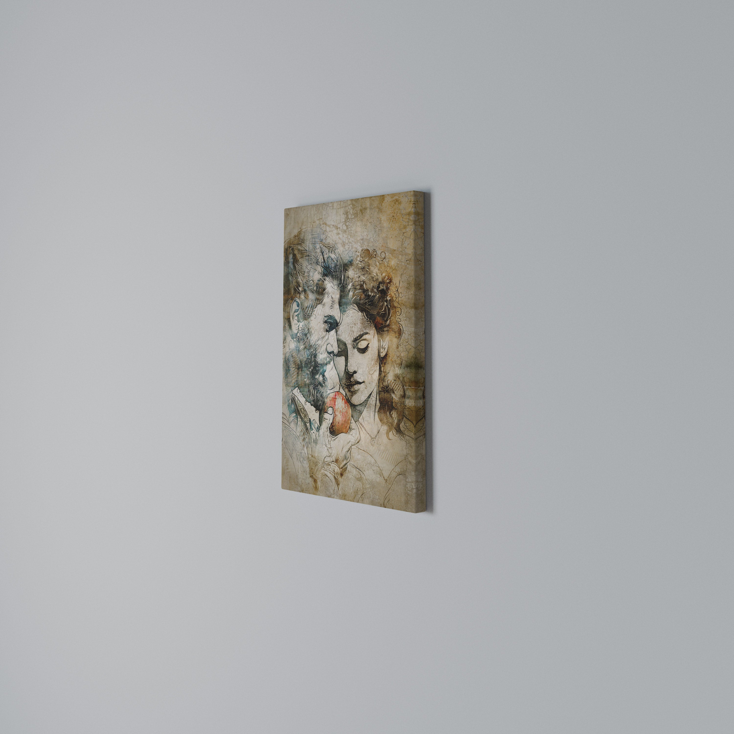 WHISPERS OF TEMPTATION Quadro em tela vertical