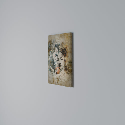 WHISPERS OF TEMPTATION Quadro em tela vertical