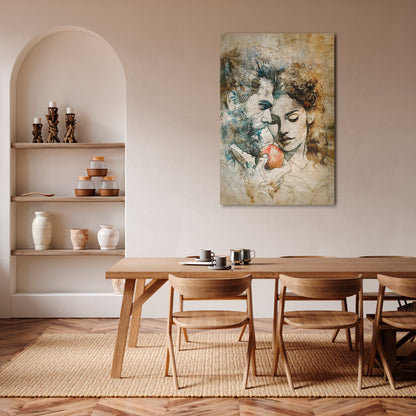 WHISPERS OF TEMPTATION Quadro em tela vertical