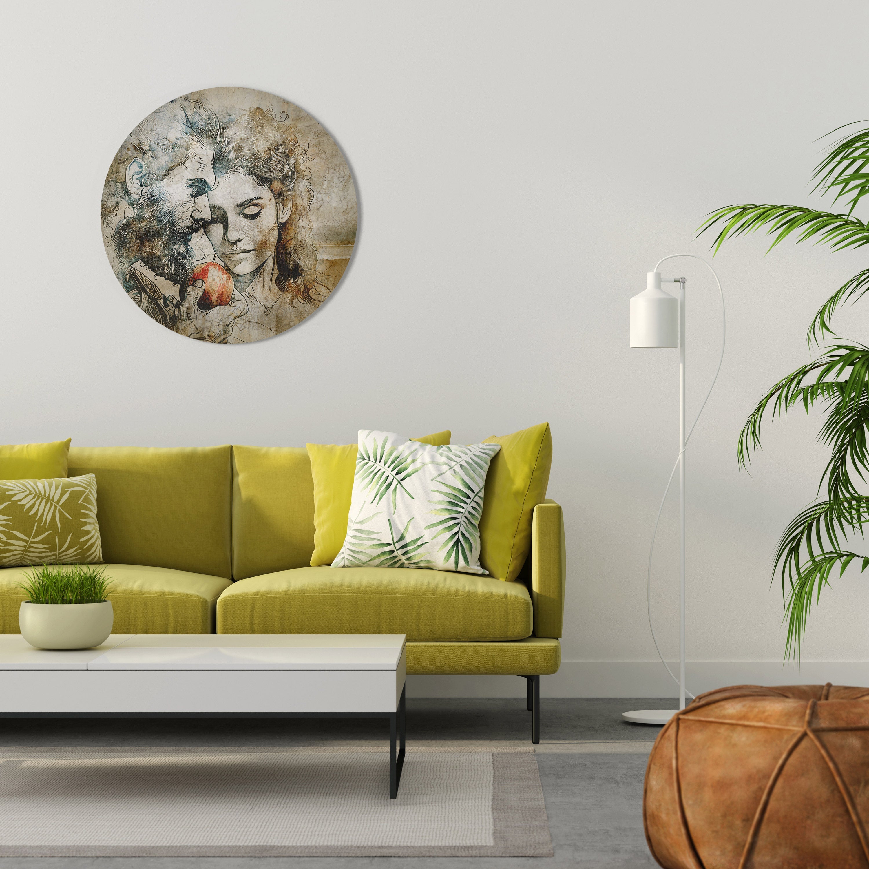 WHISPERS OF TEMPTATION Round Wall Art