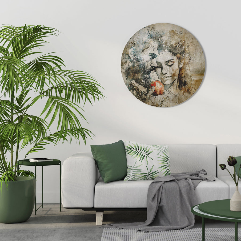 WHISPERS OF TEMPTATION Round Wall Art