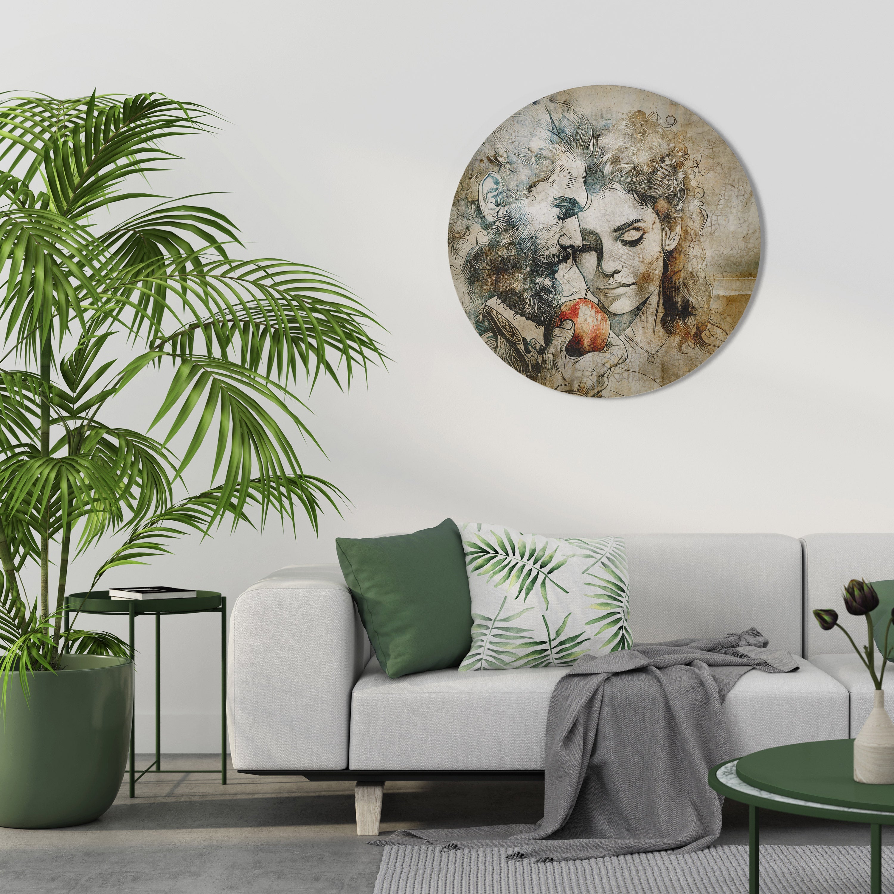 WHISPERS OF TEMPTATION Round Wall Art