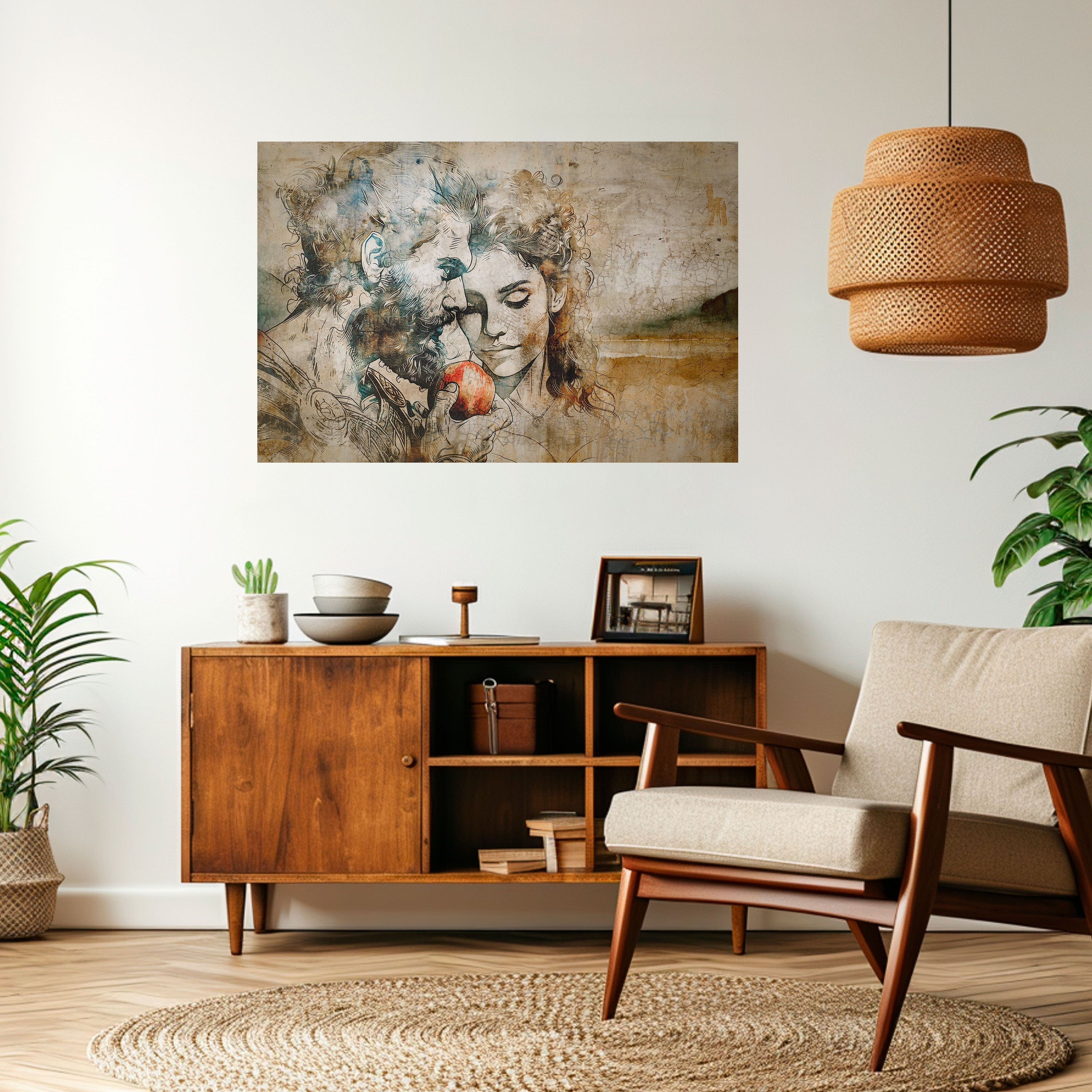 WHISPERS OF TEMPTATION Peel and Stick Horizontal Poster