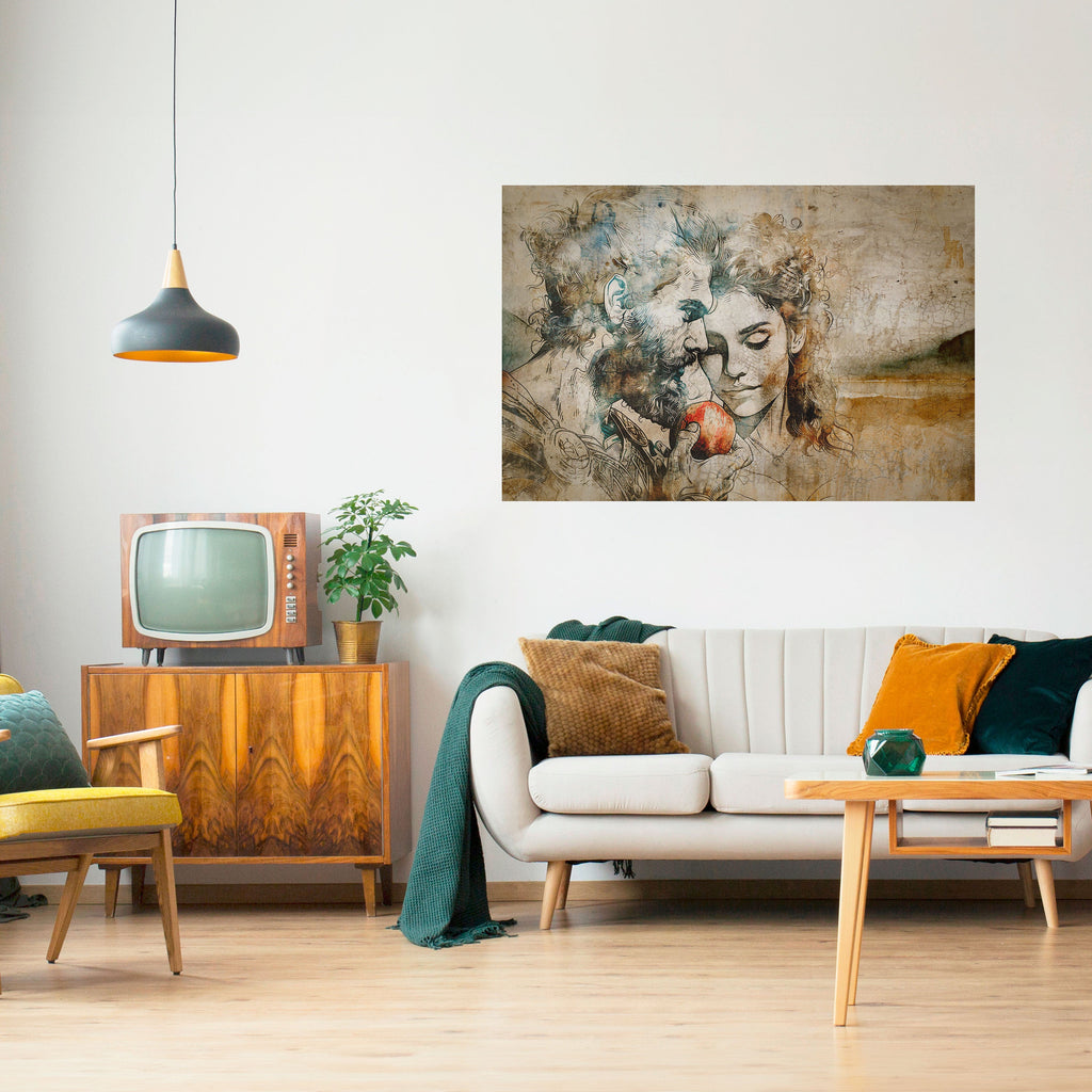 WHISPERS OF TEMPTATION Peel and Stick Horizontal Poster