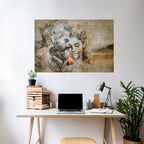 WHISPERS OF TEMPTATION Peel and Stick Horizontal Poster