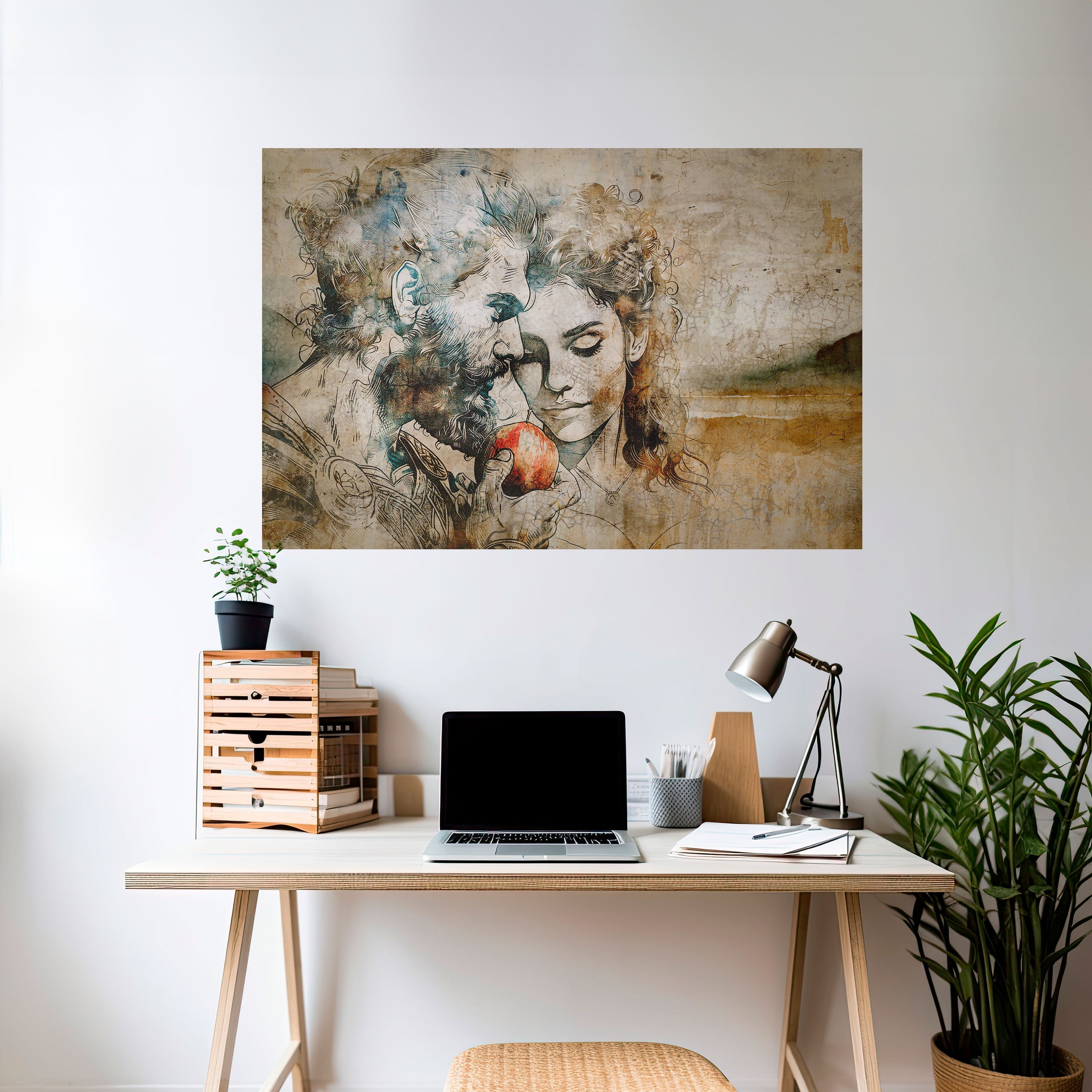 WHISPERS OF TEMPTATION Peel and Stick Horizontal Poster