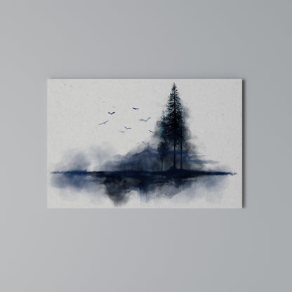 MISTY RECOLLECTION Horizontal Canvas Print