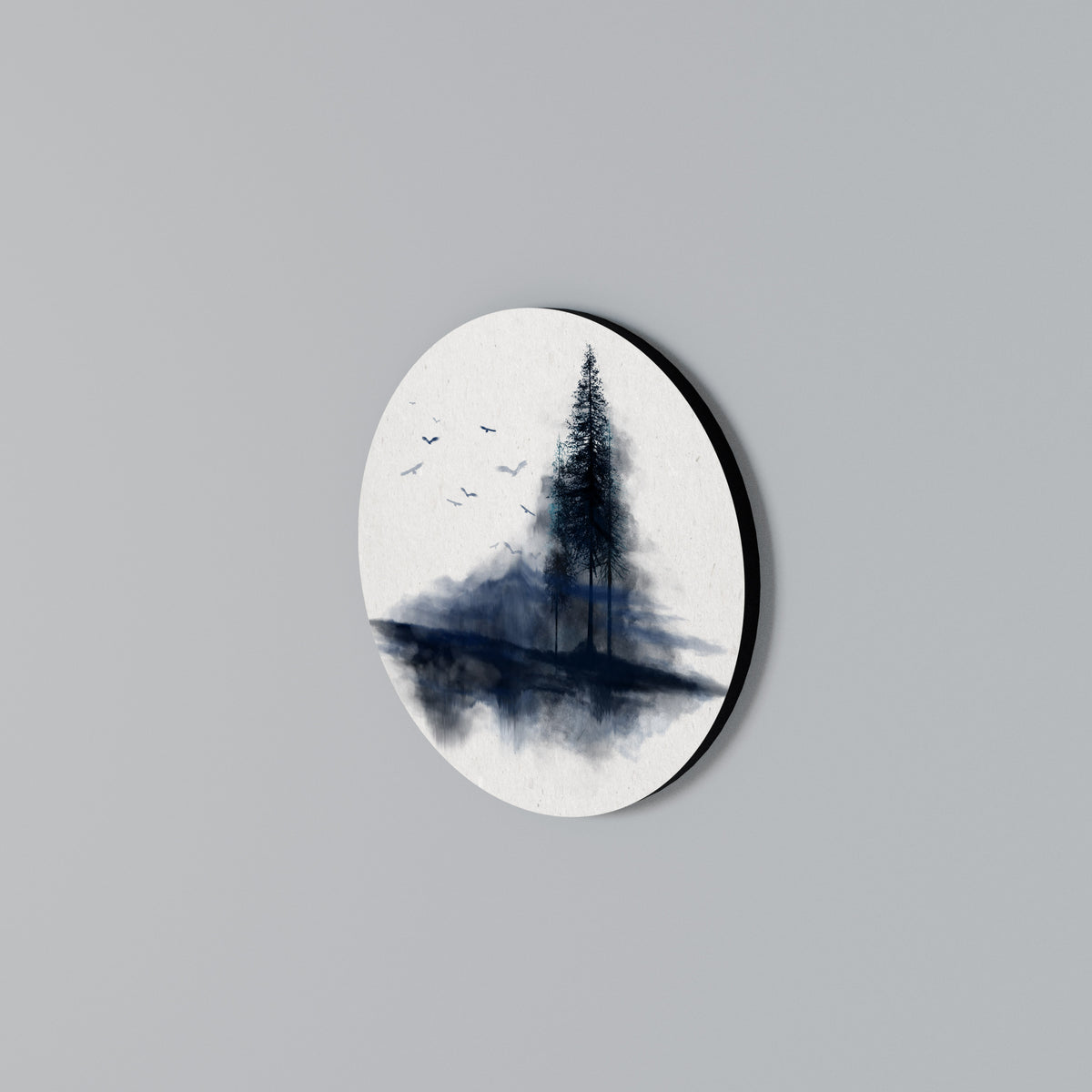MISTY RECOLLECTION Arte de Parede Redonda