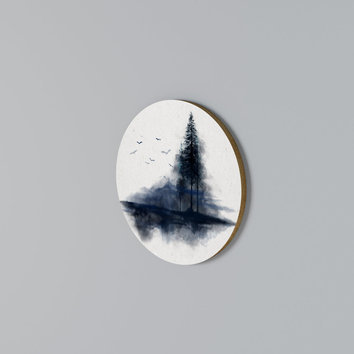 MISTY RECOLLECTION Arte de Parede Redonda