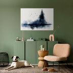 MISTY RECOLLECTION Peel and Stick Horizontal Poster