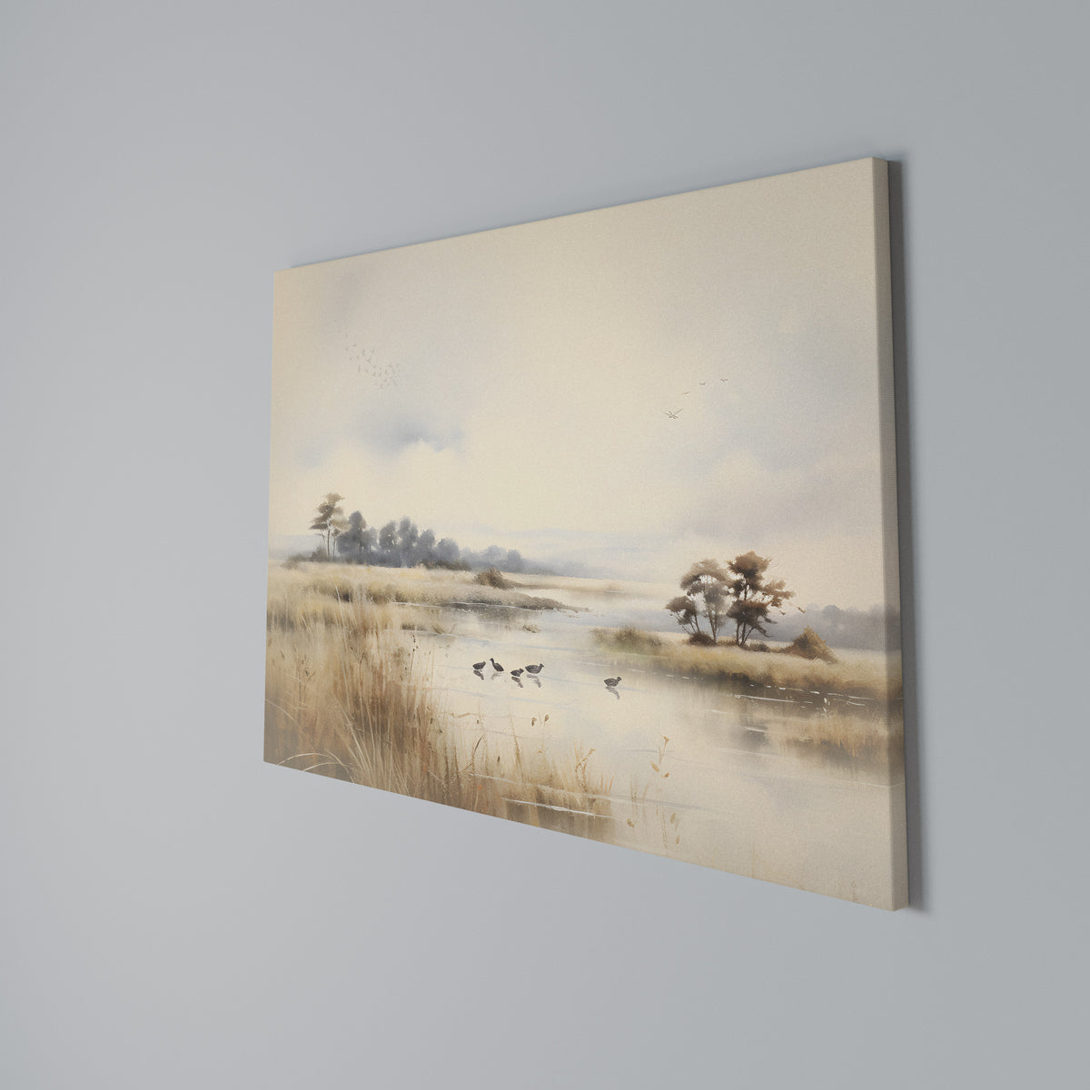 LAKESIDE NOSTALGY Horizontal Canvas Print