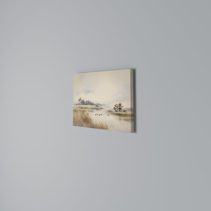 LAKESIDE NOSTALGY Horizontal Canvas Print