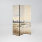 LAKESIDE NOSTALGY Decorative 3-Panel Room Divider