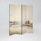 LAKESIDE NOSTALGY Decorative 4-Panel Room Divider